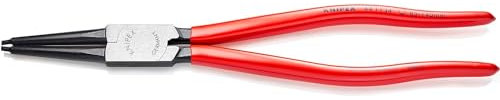 Knipex Pinza per Anelli di Sicurezza per Anelli di Sicurezza Interni a Fori Bonderizzata Nera, Rivestiti in Resina Sintetica 320 Mm 44 11 J4