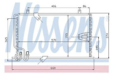 Nissens 94408 Kondensator, Klimaanlage