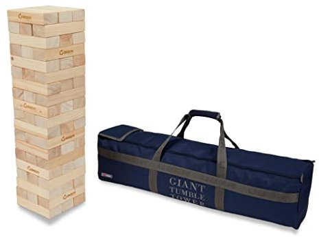 Übergames Giga großer Riesenwackelturm Kiefer, bis 150 cm, Grundhöhe ca. 90 cm - aus ECO-Holz: unser Bestseller
