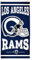 WinCraft NFL Los Angeles Rams Fiber Strandtuch 76,2 x 152,4 cm