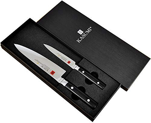 Kasumi MP1102 Masterpiece Coffret de 2 couteaux Office 12 cm + Chef 20 cm