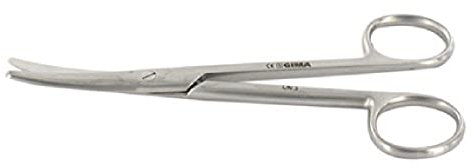 GIMA 26851 Mayo Stille Schere, gebogen, 20 cm