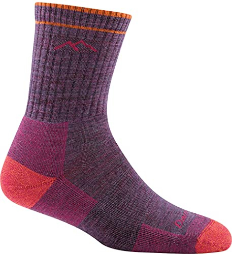 Darn Tough Hiker Micro Crew Cushion Socks - Women's Plum Heather Large