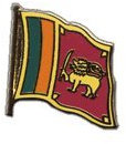Flaggen-Pin/Anstecker Sri Lanka vergoldet