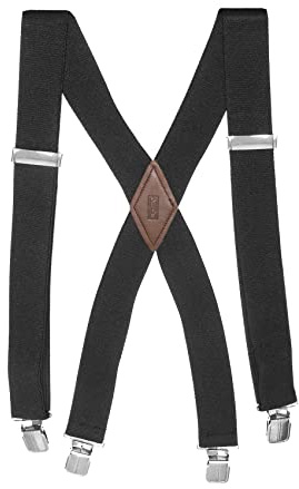 Levi's Men's Big And Tall Cotton Terry Suspender,Black,