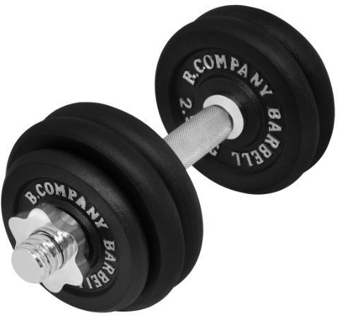 Guss Kurzhantel-Set 15Kg (1 x Kurzhantelstange 35cm, 2x1,25 und 4x2,5Kg Hantelscheiben) Hantelset Hanteln Gewichte