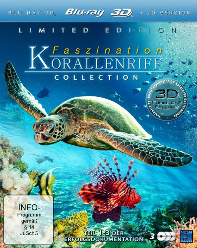 Faszination Korallenriff Collection 3D (Teil 1 / Teil 2: Jäger & Gejagte / Teil 3: Fremde Welten unter Wasser) [3D Blu-ray]