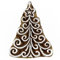 Christmas Tree Wooden Textile Stamps Wood Decorative Printing Blocks Indian