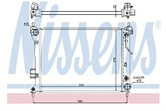 NISSENS 67548 Kühler, Motorkühlung