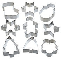Kitchen Craft Santa And Friends Stainless Steel Cookie Cutter Set