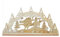 Erzwelt Original Erzgebirge 3D Schwibbogen Weihnachtsmann Schlitten REH Lichterbogen, Holz, Beige, 32 x 56 x 5 cm