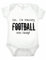Reality Glitch Shh.. I'm Watching Football with Daddy Funny Newborn Baby Grow Gift (6-12 Months, White)