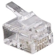 Dexlan Sachet de 10 Connecteurs RJ11 4/6