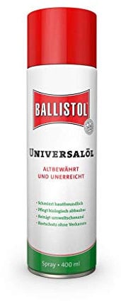 BALLISTOL 21810 Universalöl - Rostschutz, Schmieröl, Pflegemittel und Reinigungsmittel - 400 ml Spray