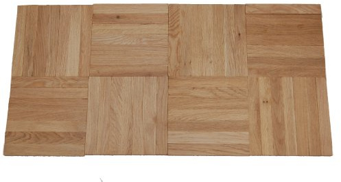ALEKO Mosaikparkett Eiche rustikal Würfel 1 Verlegeeinheit Muster Massivparkett Massiv Mosaik roh unbehandelt Musterparkett Parkett Würfelverband