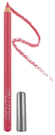 Palladio Lip Liner Pencil, Wooden, Firm yet Smooth, Contour and Line with Ease, Perfectly Outlined Lips, Comfortable, Hydrating, Moisturizing, Rich Pigmented Color, Long Lasting, Tickle Me Pink