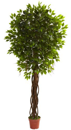 Nearly Natural 7.5ft. Ficus Tree UV Resistant (Indoor/Outdoor)
