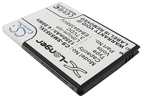 Batterie pour Samsung GT-S5830, 3.7V, 1000mAh, Li-ION