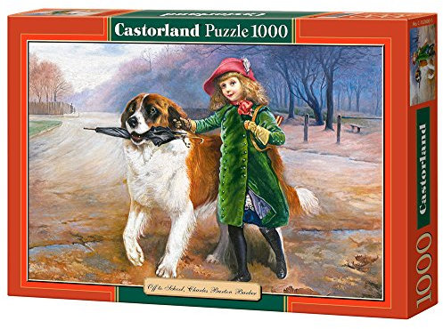 Castorland C-102600-2 - of to School, Charles Burton Barber, 1000P, Klassische Puzzle