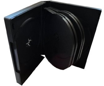 10x 10fach 10er DVD CD Box Hüllen black