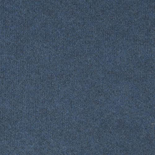 Cord Carpet, Blue, Cheap Thin Flooring - 6m x 4m
