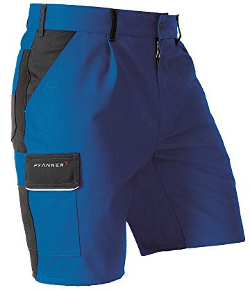 Pfanner® Funktions Shorts StretchZone Canvas mit Stretchgewebe, Farbe:Kornblau/schwarz, Größe:54