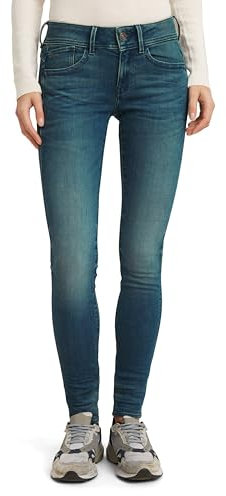 G-STAR Women's Lynn Mid Waist Skinny Jeans Jeans, Blue (Medium Aged 60885-6550-071), 26W / 30L
