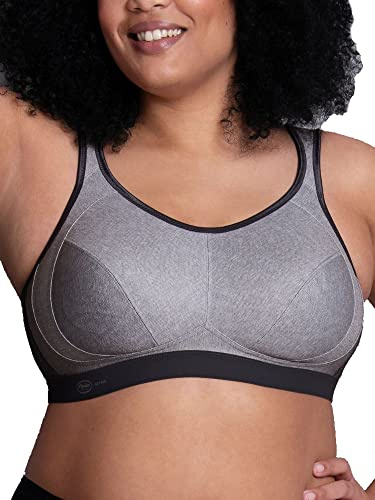 Anita Extreme Control Soft Cup Sports Bra Heather Grey 38H