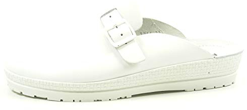Rohde Neustadt d Clogs Damen Arzt Krankenhaus Hausschuhe Schuhe 1447 weiß, Schuhgröße:41 EU