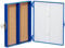 Heathrow Scientific HD15994A Präparatakasten mit Korkeinlage für 100 Objektträger, ABS, 208 mm Länge x 175 mm Breite x 34 mm Höhe, Blau