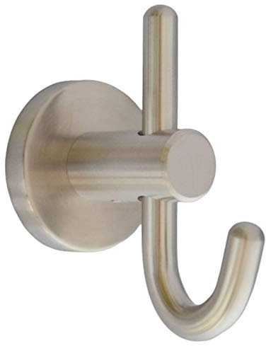 livingpoint24 Garderobenhaken, Kleiderhaken Edelstahl massiv, Mantelhaken klein