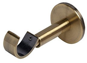 SPEEDY Poles Apart IDC 28mm Curtain Pole Support, Antique Brass
