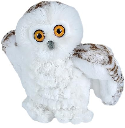 Wild Republic 10834 10849 - Plüsch Schnee Eule, 20 cm, Schneeeule