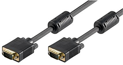Ewent Cable VGA con Ferrita Macho/Macho 1.8 m Negro