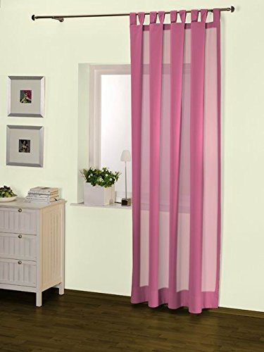 Interdeco Schlaufenschal/Schlaufenvorhang in Pink (Rosa), BxH 135 x 235 cm Mira (77)
