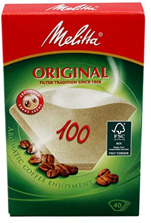 Melitta Haushaltsprod. Filtertüten 100/40 naturbr(VE40)