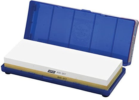 Norton Knife Sharpener Whetstone Japanese Sharpening Stone with 4000/8000 Combination Grit, Wet Stone Sharpening Stone Dual Colors