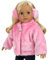 Sophias by Teamson Kids Pink Pelzmantel und Ohrschützer -Stirnband -Set für 18 Puppen
