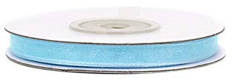 Organzaband 6mm x 25m Hellblau