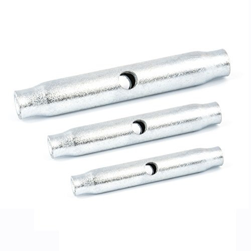 [DQ de PP] Lot de 5. Tendeur à corps Tendeur à Ridoir Corps Spanner M6 galvanisé Tendeur Drap-housse Châteaux Tendeur de Vis de serrage Câble métallique