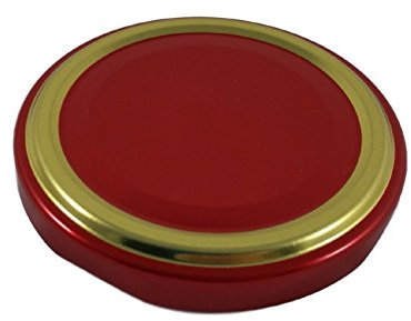 TimboGlass Lot de 100 couvercles twist-off 63 mm, pour pots et bocaux en verre