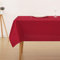 Deconovo Tischdecke Tischdecken Wasserabweisend Tischwäsche Lotuseffekt Tischtuch Tischdeko Tischwäsche, 160x130 cm, Rot, 1 Stück