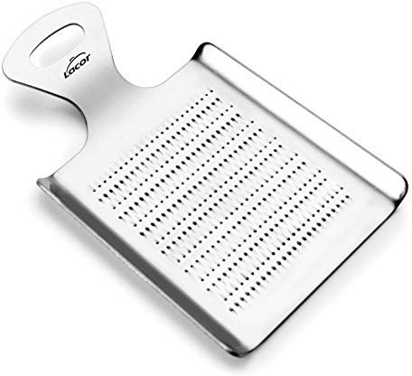 Lacor 67032 Mini Reibe Gewurze Inox, Edelstahl, grau, 11 x 7 x 1 cm
