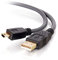 C2G /Cables to Go 29653 Ultima - Cable USB 2.0 A a Mini-B, color carbón (5 metros)