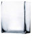 WGV Vase rectangulaire en Verre Transparent, 5 x 12,7 x 15,2 cm