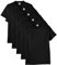 Fruit of the Loom Men's Heavy T Shirt, Black, XXL UK