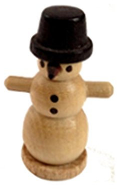 Rudolphs Schatzkiste Miniaturfigur Schneemann klein Natur Höhe=3cm NEU Seiffen Erzgebirge Dekoration Holzfiguren Weihnachten Fensterschmuck Spielzeug Deko Weihnachtsfigur