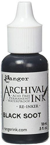 Ranger Black Soot Stempelkissen-Auffrischer, Schwarz