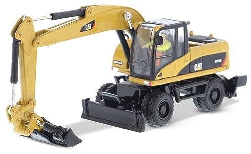 Diecast Masters 85177 - Caterpillar Mobilbagger M318D, detailgetreues H0 CAT Baufahrzeug in Metallbox, Maßstab 1:87, ca. 10,7 x 4,2 x 4,9 cm, 14+, für Modelleisenbahnen und Sammler geeignet