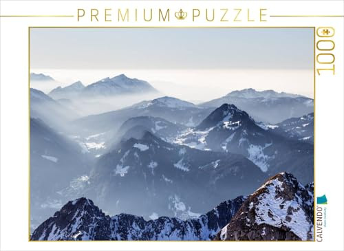 CALVENDO Puzzle Alpen gesehen vom Nebelhorn | 1000 Teile Lege-Größe 64 x 48 cm Foto-Puzzle für glückliche Stunden